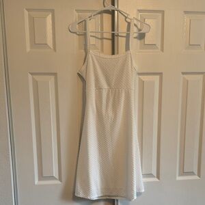 Elegant White Textured Dress